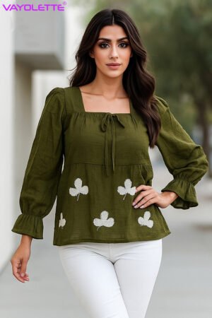 rendy embroidered cotton top MD 451 – wholesale women’s clothing supplie