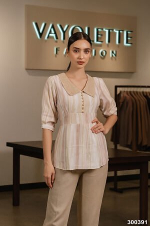 women’s designer collar top #300391, wholesale ladies tops free size, stylish button collar top for women, assorted colour women’s tops bulk, boutique casual wear tops wholesale, vayolette fashion women’s tops
