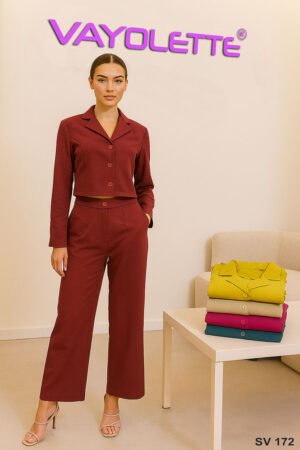 SV-172 Women’s Co-Ord Set – Stylish Crop Top and Pants, Vayolette Fashion SV-172 Two-Piece Women’s Outfit – 5 Colours, SV-172 Women’s Co-Ord Set Near Me – Wholesale Fashion, Trendy SV-172 Crop Top with High-Waist Pants – Vayolette, SV-172 Wholesale Women’s Clothing Set – Multi-Colour Bunch, Buy SV-172 Women’s Co-Ord Set Online – Vayolette Fashion, SV-172 Premium Casual Co-Ord Set for Women – 5 Colours Available