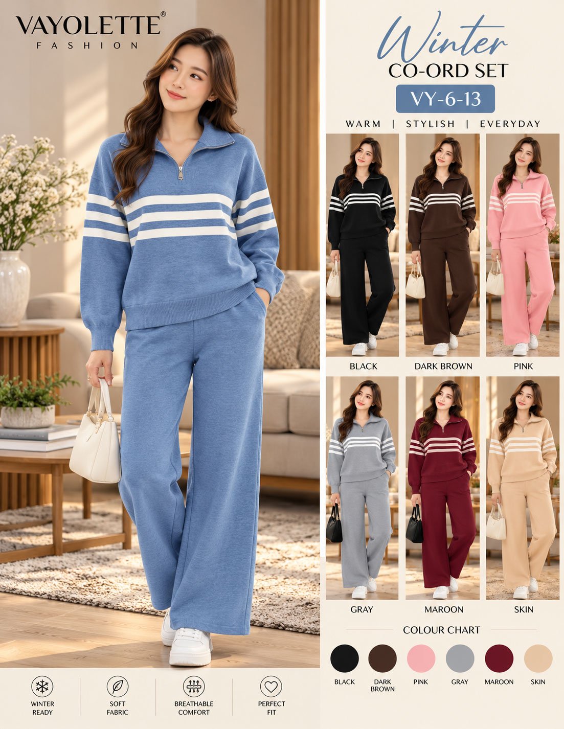 Wholesale Women's Co-ord Set - Vayolette